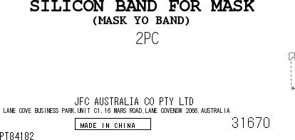 Mask Band Black 2pc