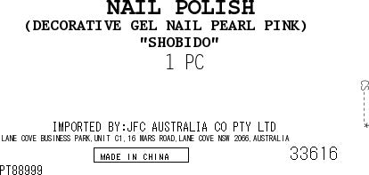 Gel Nail Pearl Pink 1p