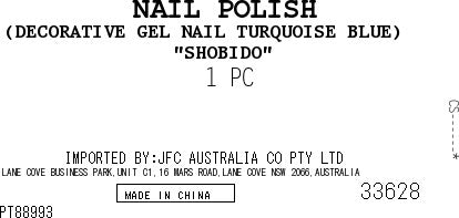 Gel Nail Turquoise Blue 1p
