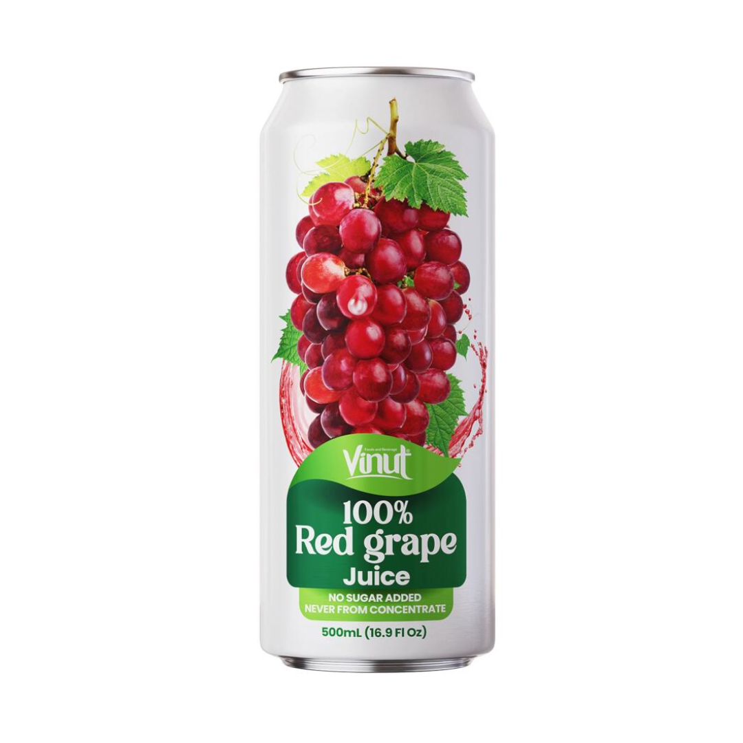 VINUT 100% Red Grape Juice CAN 500ML