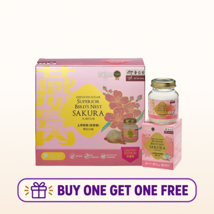 EYS Superior Bird's Nest Sakura 70ml×6 (BBD: 20/Nov/2026) – Buy 1 Get 1 Free