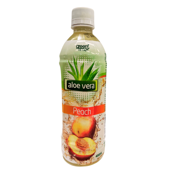 GREEN TIME Aloe Vera Drink Peach 490ml x 24