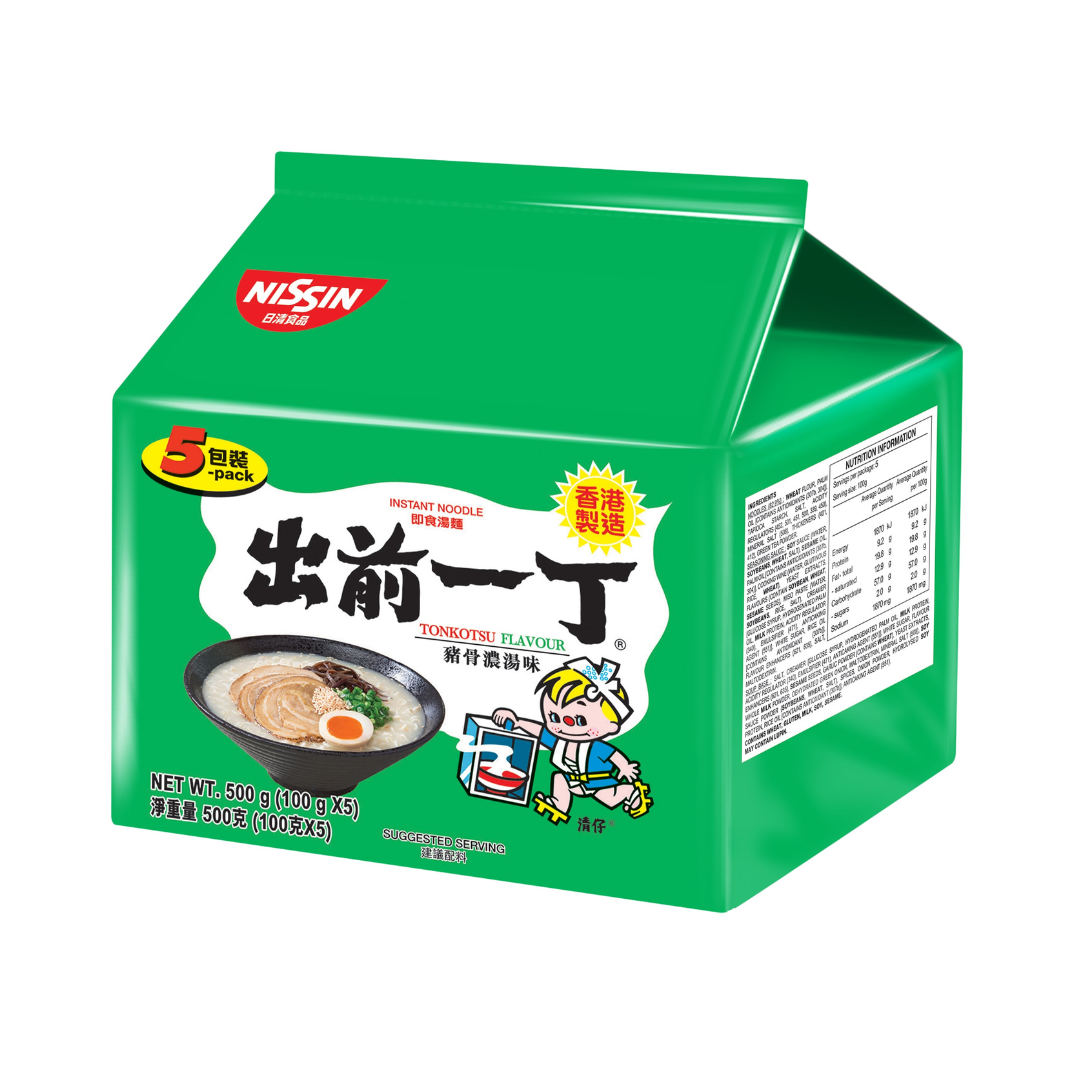 NISSIN Demae Ramen Kyushu Tonkotsu Flavour 5pks 500g