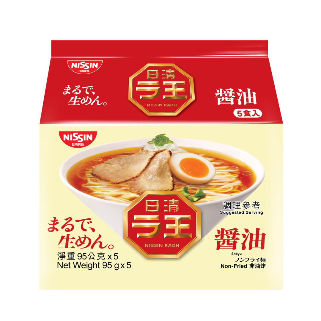 NISSIN Raoh Shoyu Flavour 5pks 475g