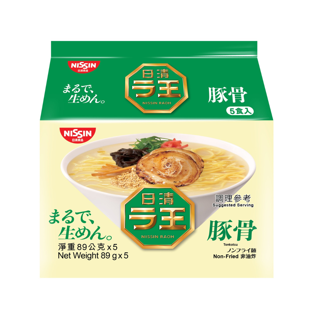 NISSIN Raoh Tonkotsu  Flavour 5pks 445g