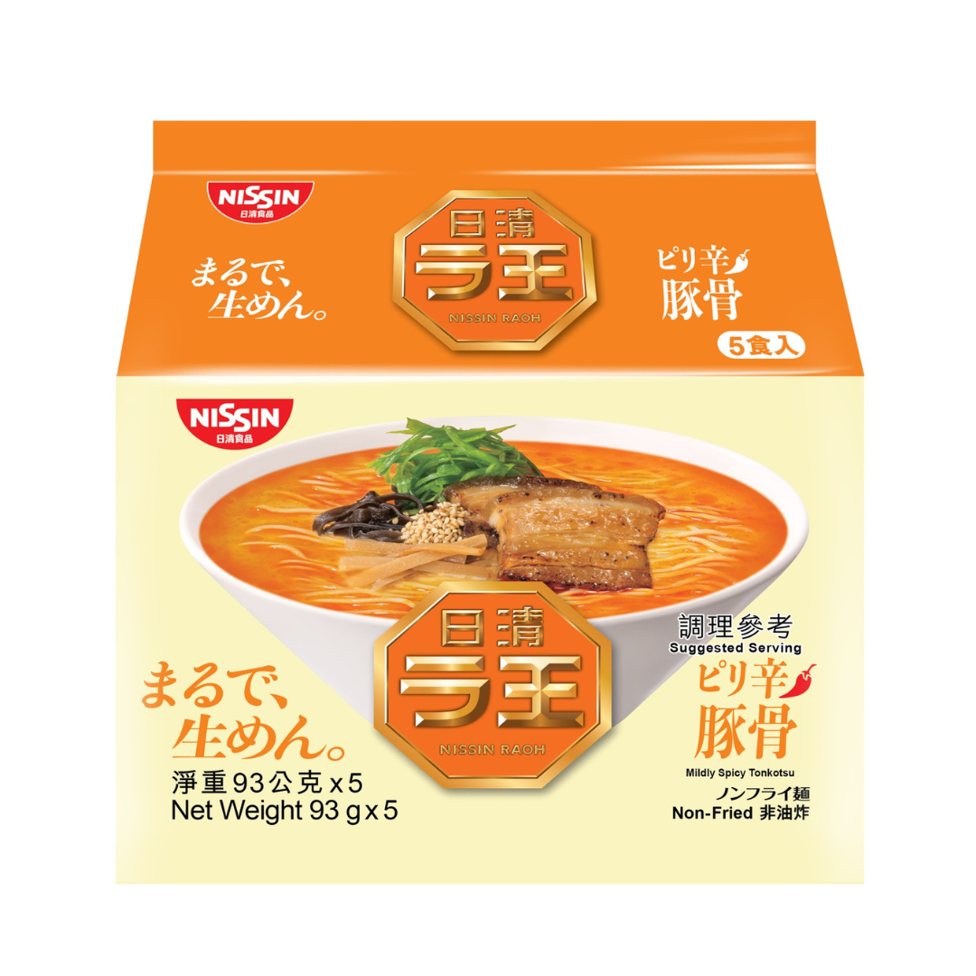 NISSIN Raoh Spicy Tonkotsu Flavor 5pks 465g