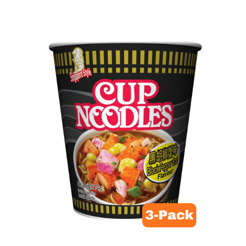 NISSIN Black Pepper Crab Flavour Cup 74g×3pc