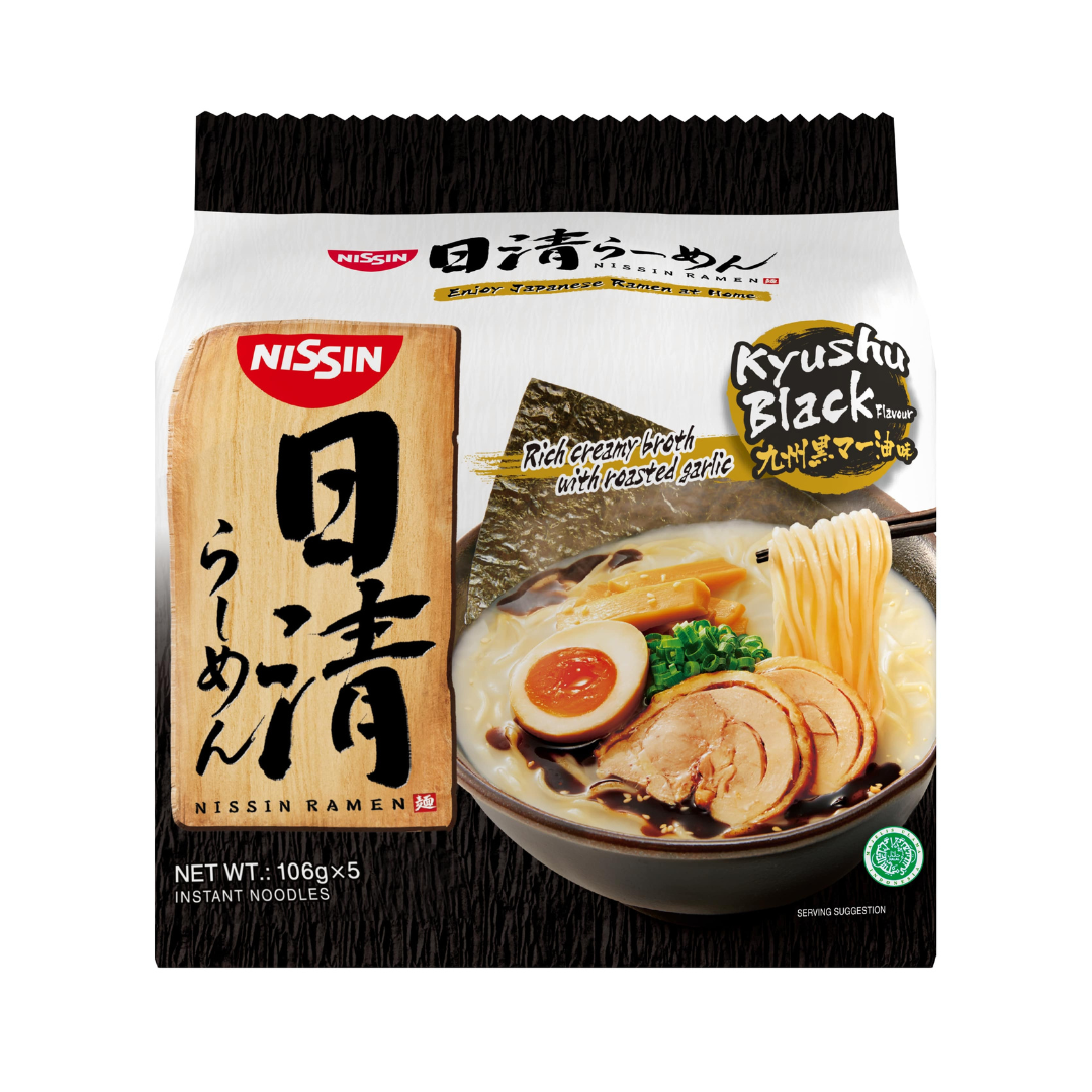 NISSIN Kyushu Black Flavour 5pks 530g