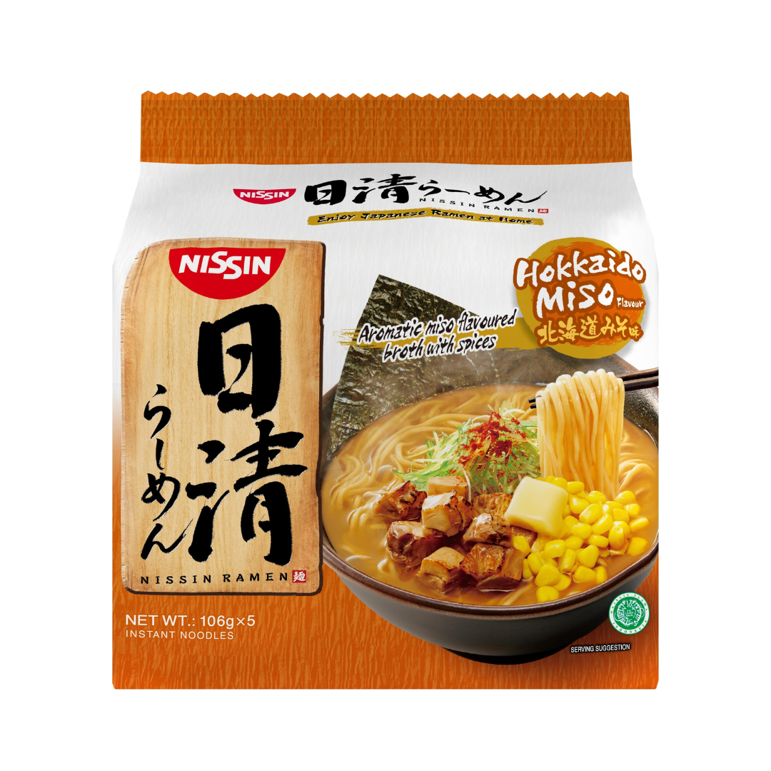 NISSIN Hokkaido Miso Flavour 5pks 530g