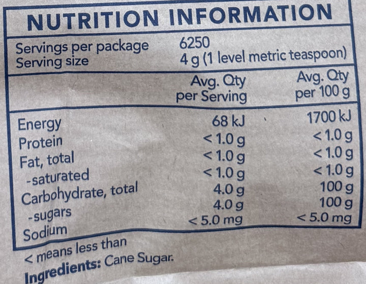 Graded White Sugar 25kg