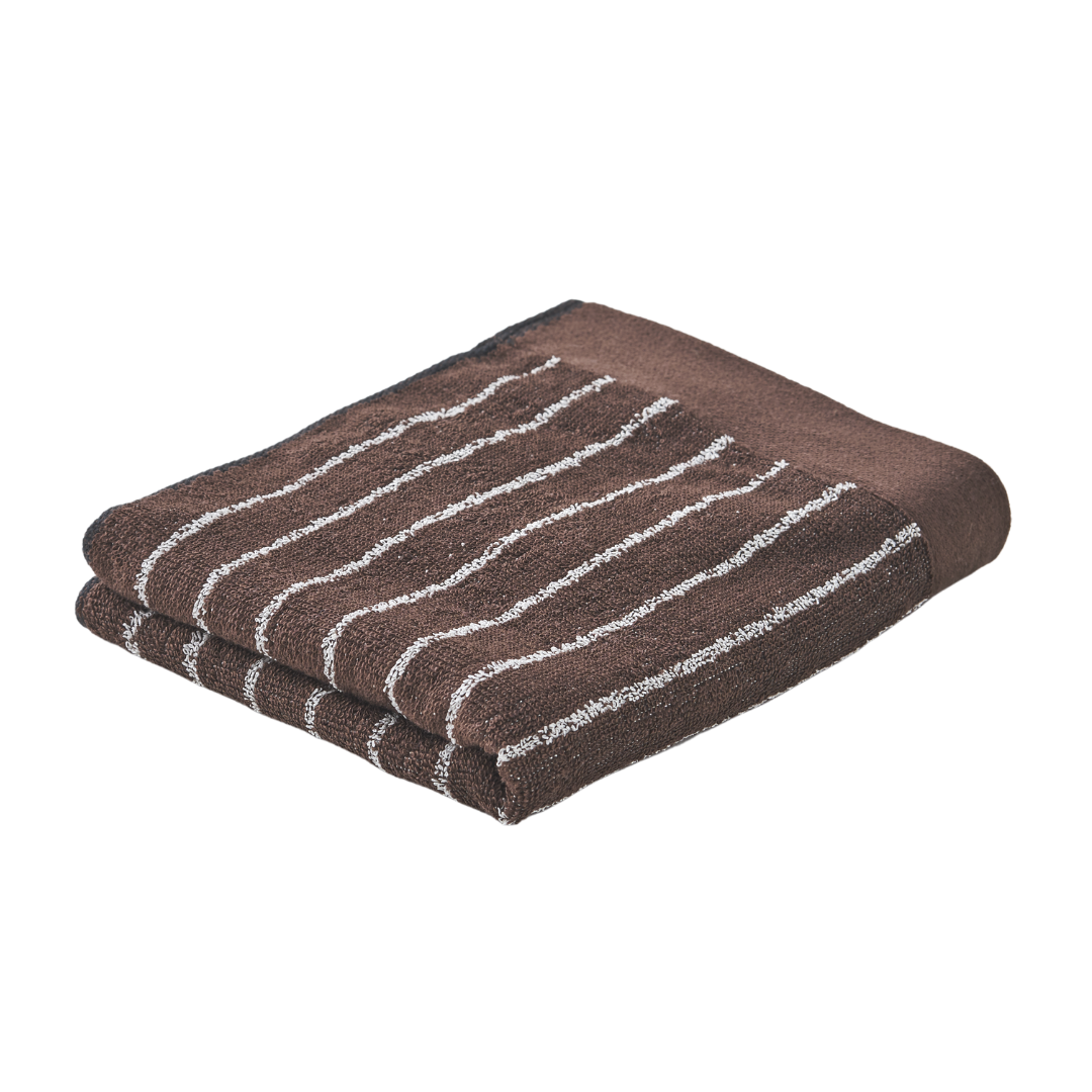 Imabari Washi Wash towel Brown Stripe