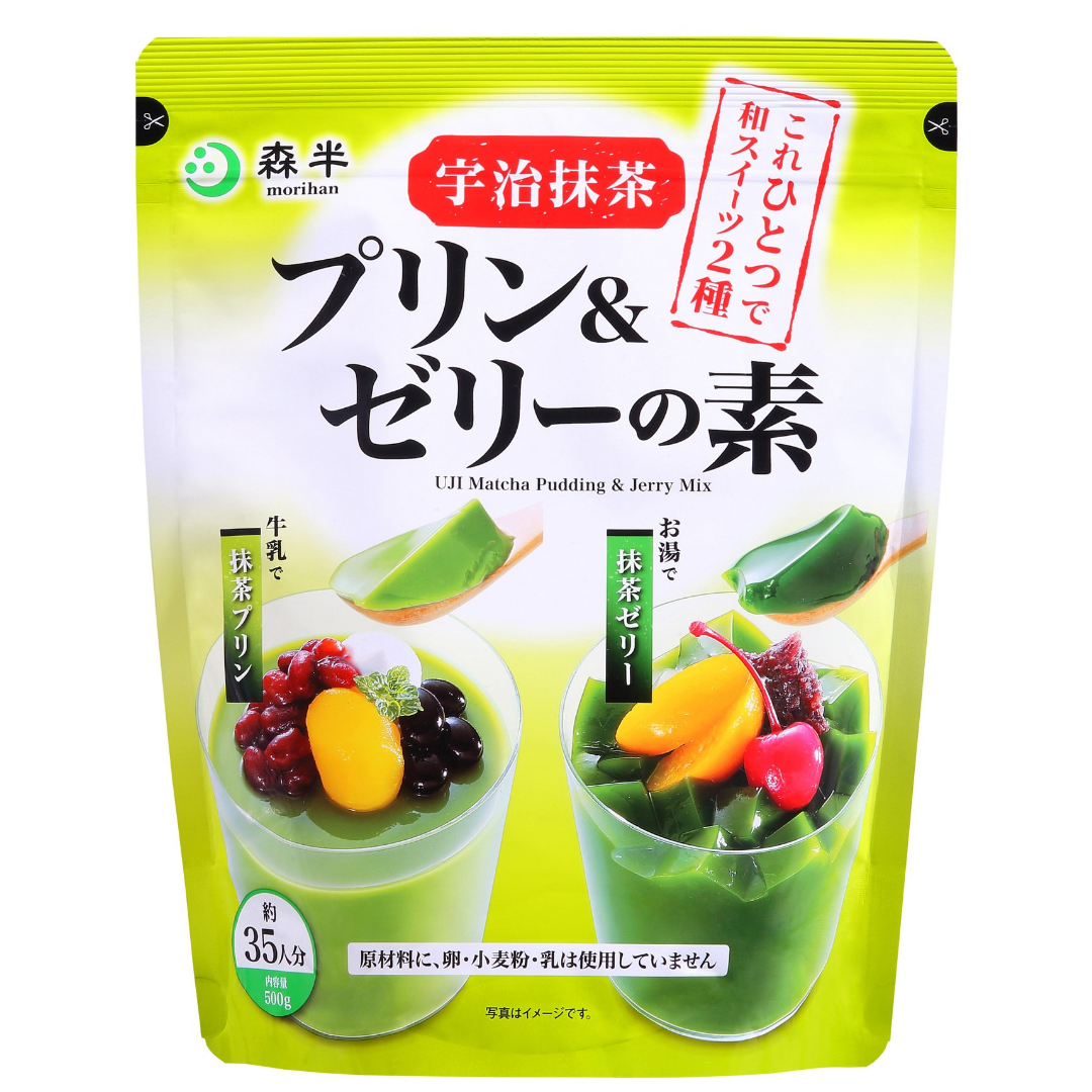 Matcha Pudding and Jelly Mix 500g