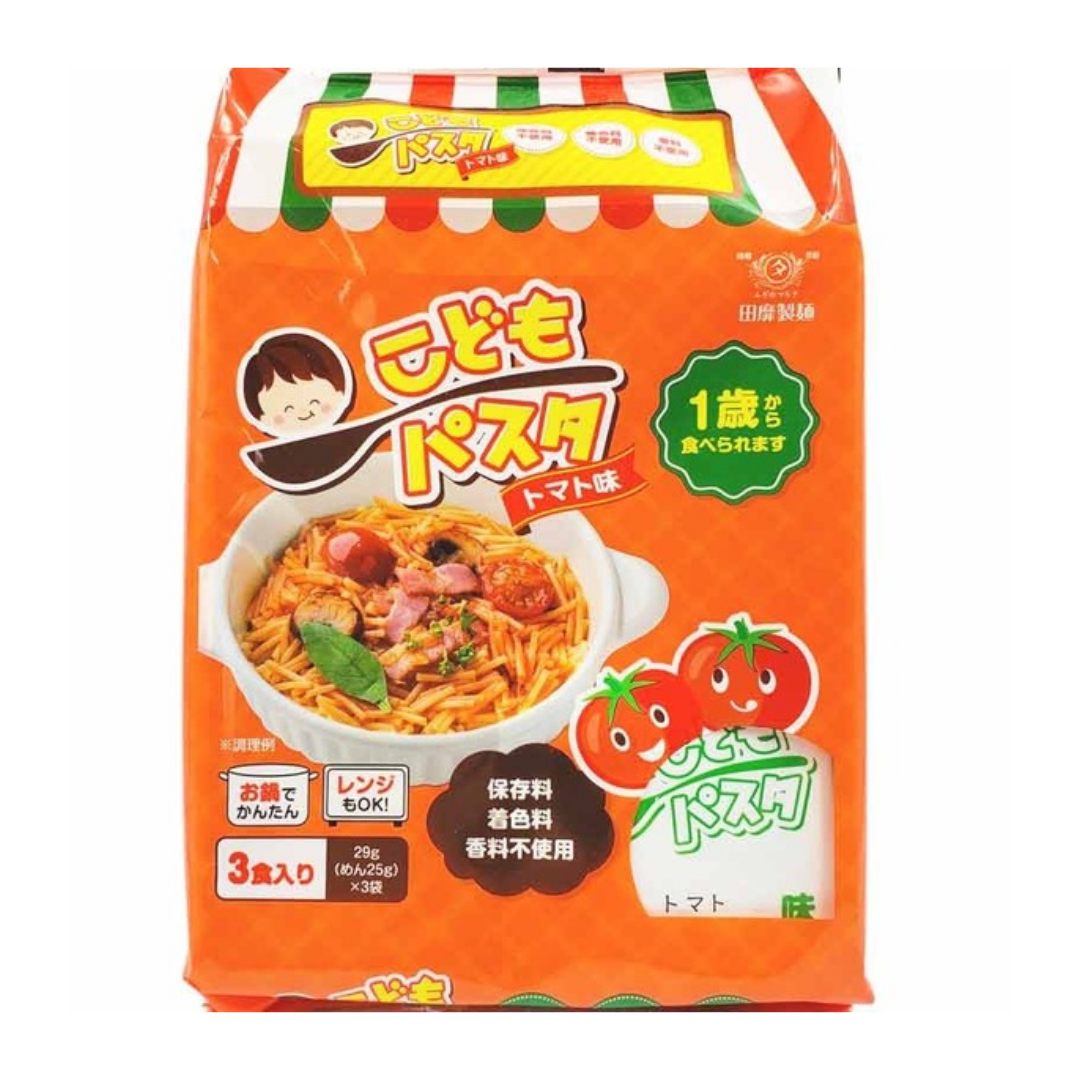 Kodomo Pasta Tomato 3pc 87g 12months+