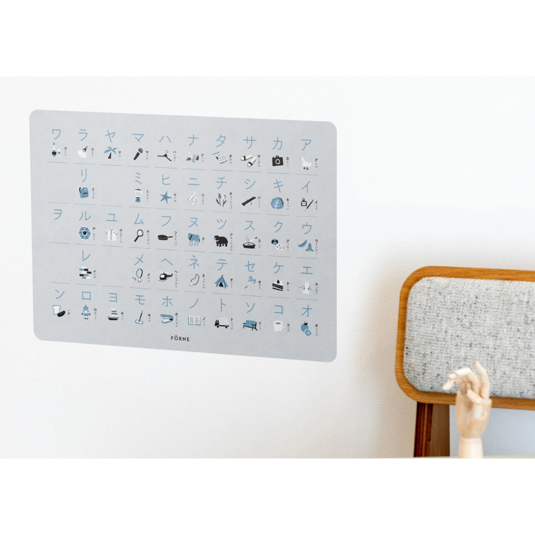 Katakana Poster Light Gray