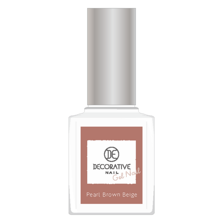 Gel Nail Brown Beige 1p