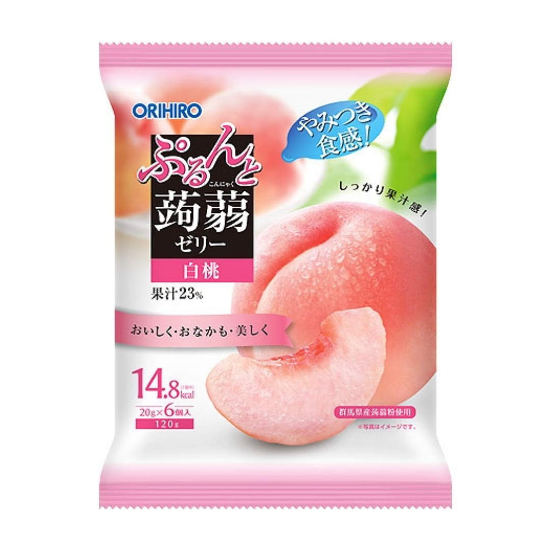 Purunto Konnyaku Jelly Peach Pouch 120g