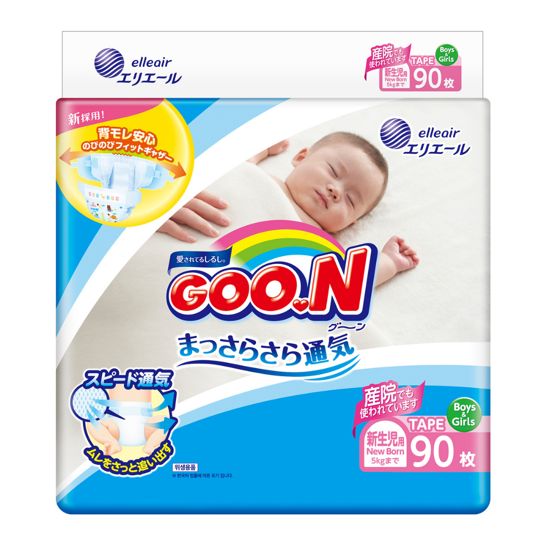 GOO.N Shinseiji Newborn Up to 5kg 90pc