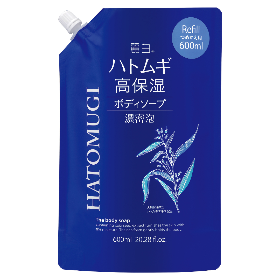 HATOMUGI Kouhoshitsu Body Soap Moist Refill 600ml