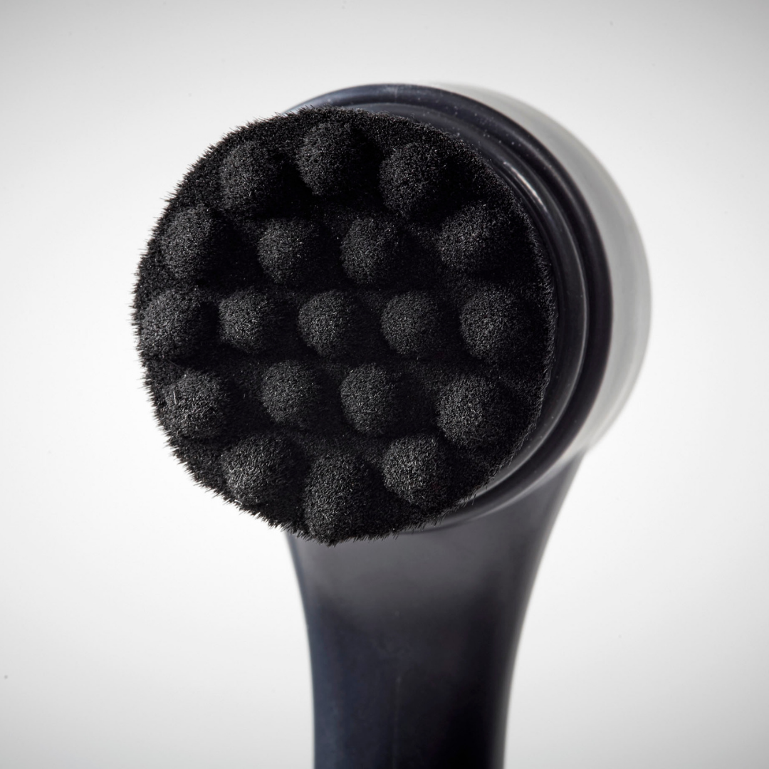 Double Sengan Face Washing Brush 1p Charcoal