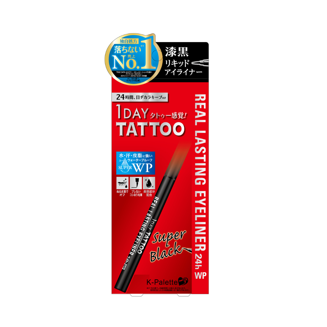 1Day Tattoo Real Lasting Eyeliner 24H Super Black