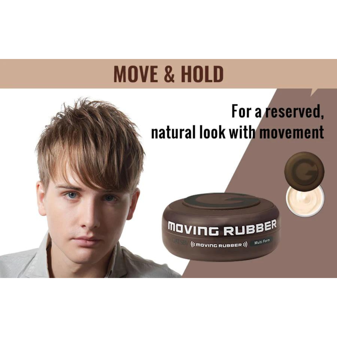 GATSBY Men's Hair Wax Moving Rubber Multi Form 80g