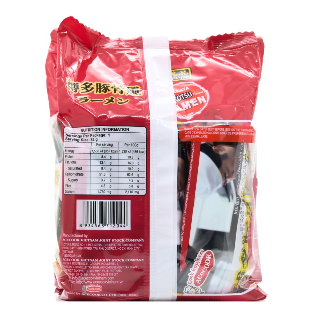 IPPIN Tonkotsufu Ramen in Bag 82g x 4 bags