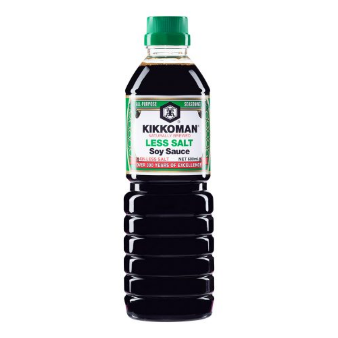 Naturally Brewed Less Salt Soy Sauce 600ml – JFC Online Melbourne